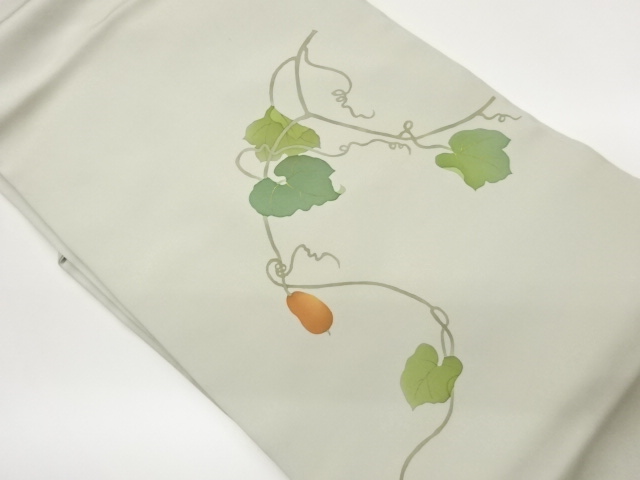 JAPANESE KIMONO / SHISE KINZAI VINE / FRUIT PATTERN NAGOYA OBI